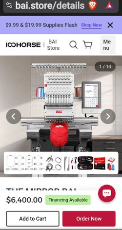 Bai mirror embroidery machine