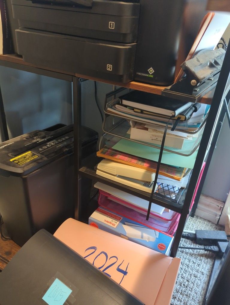 Printer Stand With Shelves