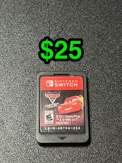 Nintendo Switch Game - Cars 3 Driven To Win  - Disney Pixar Tested + Working Cartridge