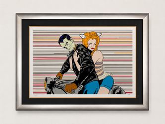 D*Face “Going Everywhere Fast” Signed & Numbered Limited Edition Print POP Art