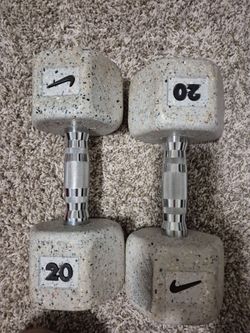 Nike dumbells 20lbs