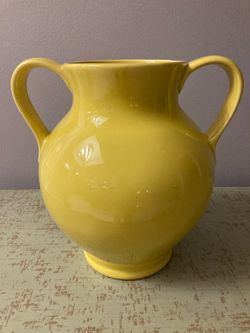 Yellow Deartis Vase From Portugal