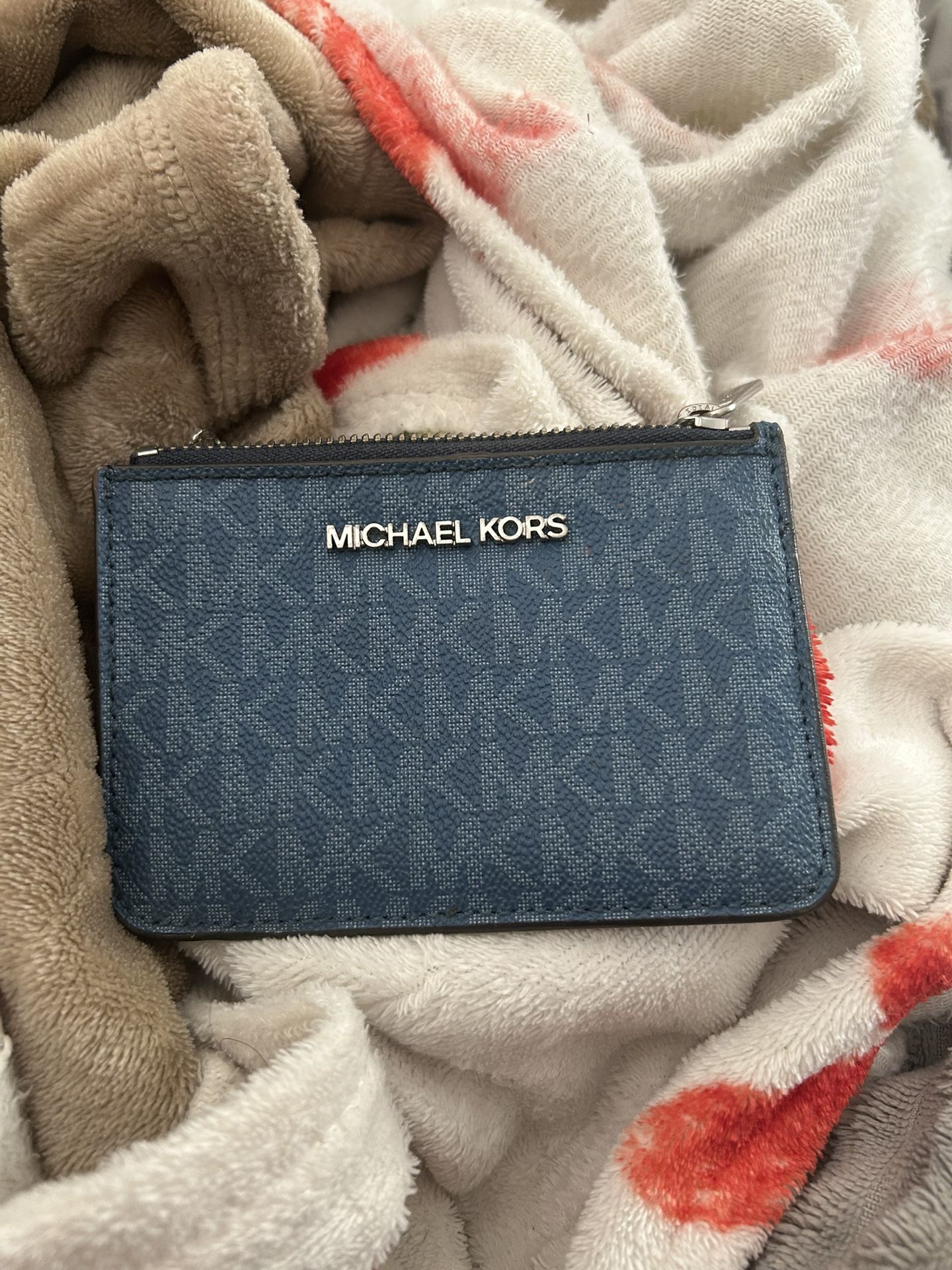 blue Michael Kors Wallet