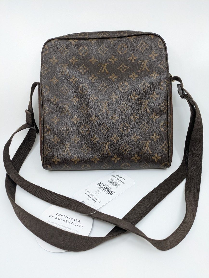 Louis Vuitton Trotteur Beaubourg Bag Brown Authentic