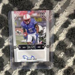 college signed card danny gray