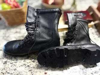 Leather Combat Boots