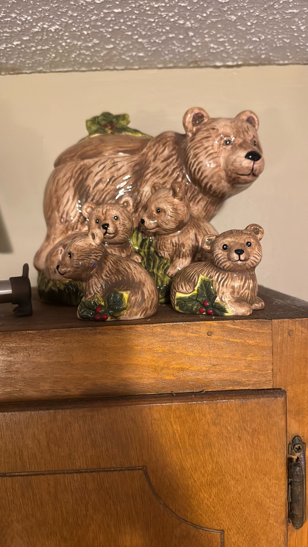 Cookie Jar With Salt And Pepper Shakers That Mat