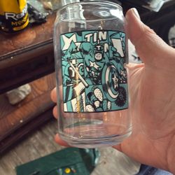 4th Of July Tin Man Glass Tumbler 