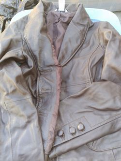 mac & jac brown coat Size 2