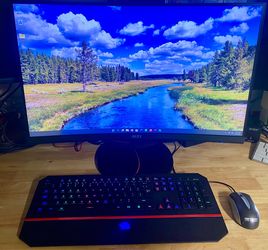 Hp ProDesk 600 G6 Mini Desktop PC  With Mis 27” Curved Monitor Complete Setup