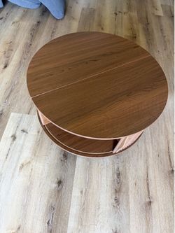 brown wooden coffee table