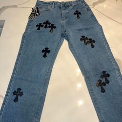chrome hearts jeans