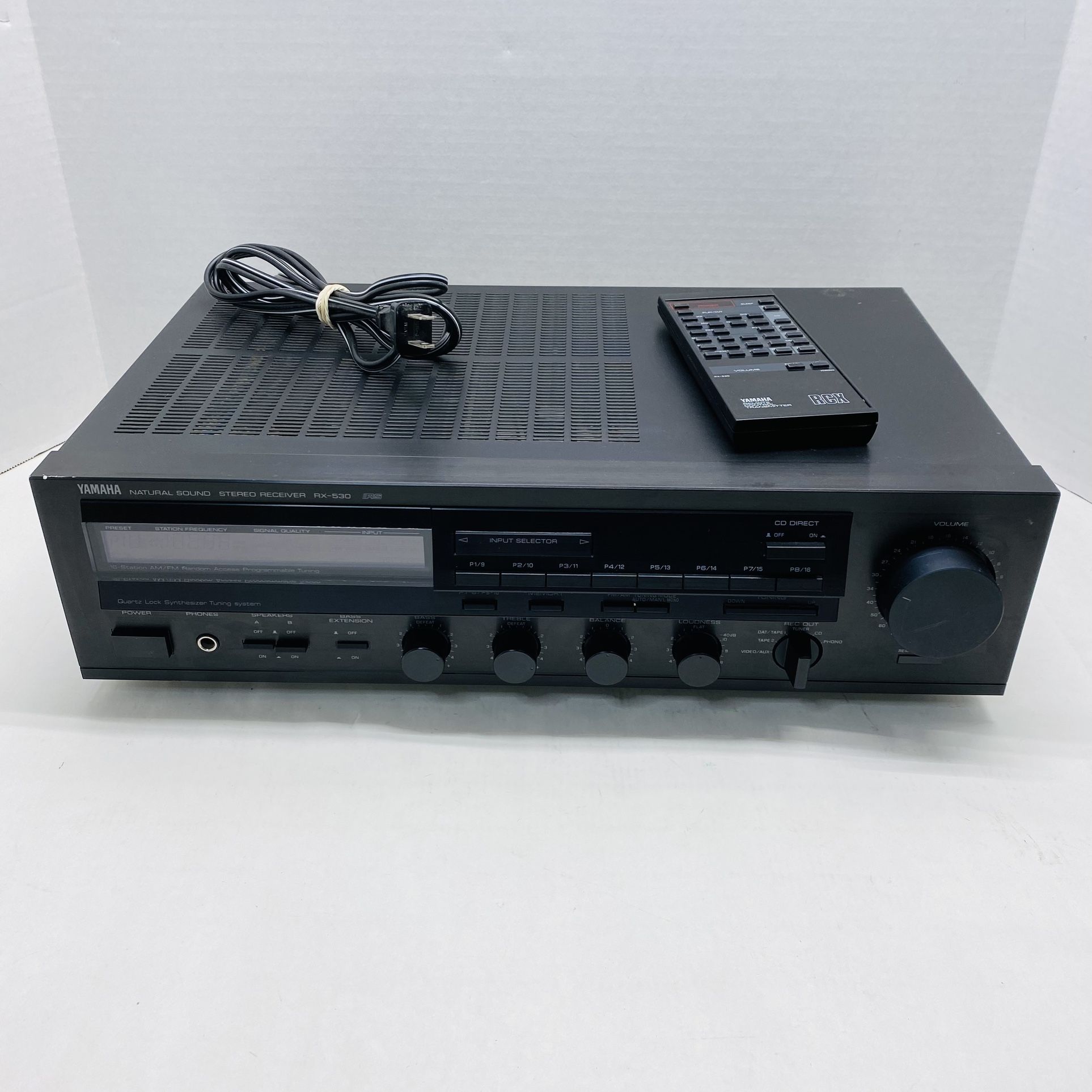 Yamaha RX-530 Natural Sound Stereo Receiver w/ Remote