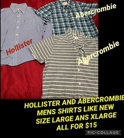 Men’s shirts size Large and XL great condition for all $15
