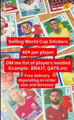 FIFA WORLD CUP STICKERS FOR SALE