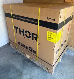 New Thor Kitchen 48” Wide Contemporary Professional Gas Range