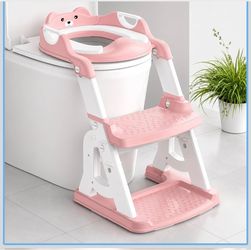 Kids Potty Training Toilet Seat with Step Ladder