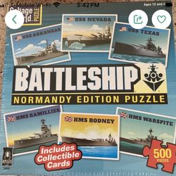 Battleship Normandy Edition Puzzle New