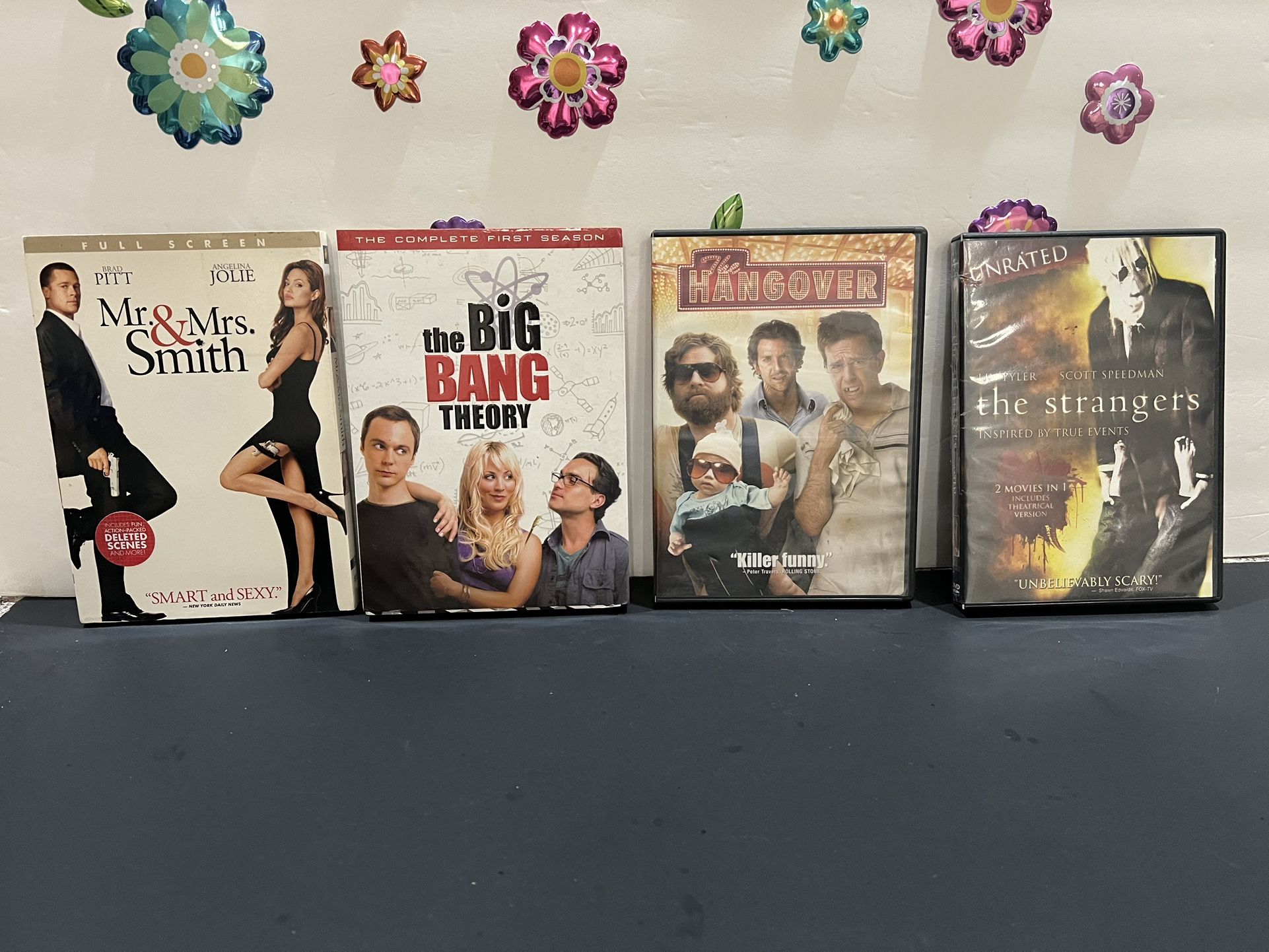 DVD’s - $4 EACH OR ALL 4 DVD’s FOR $12