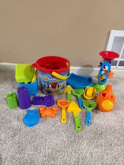 17-Piece Kids Beach Sand Bucket Playset