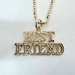 14K Gold “Best Friend” Charm
