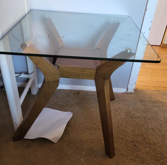Glass Side Table