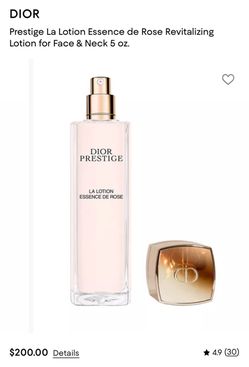 Dior prestige rose lotion for face and neck revitalizing