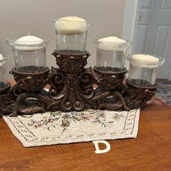 Vintage Candle Holder - Elegant Decorative Accent