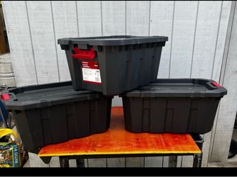 Husky 15 Gallon Storage Containers 3 for $65