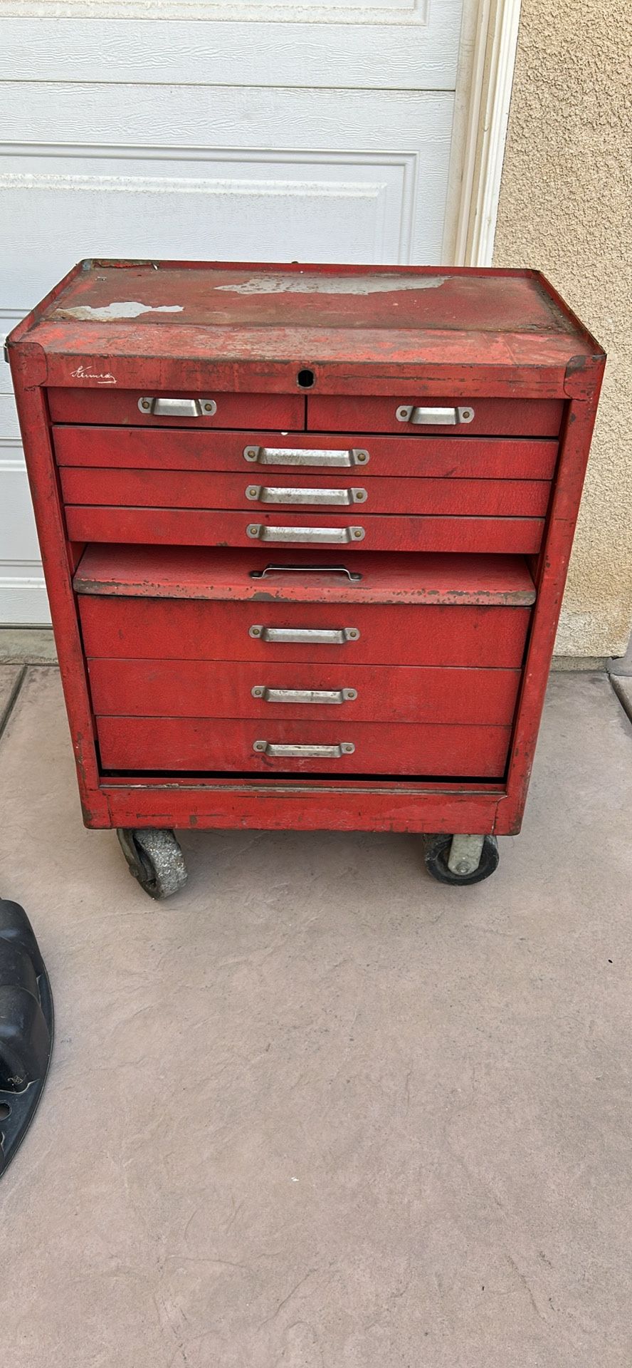 Vintage Kennedy Tool Box On Casters make me an offer