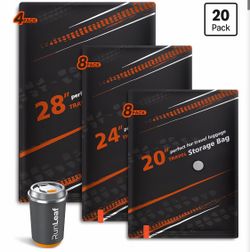 Vacuum Storage Bags – 20-Pack with Rechargeable Pump