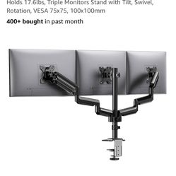 Triple monitor mount