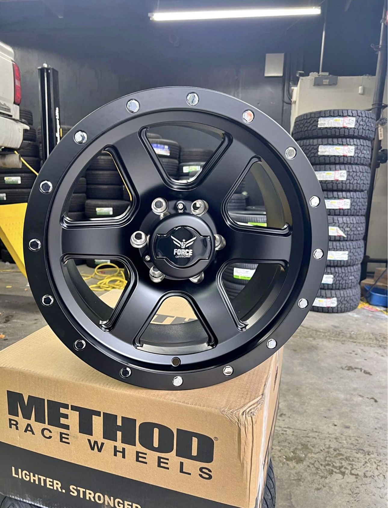 New Force Off-Road Wheels 17×9 6x139.7 Matte Black Fits CHEVY GMC TACOMA TUNDRA 4RUNNER FJCRUISER