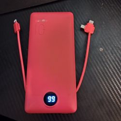 VRURC Portable Charger – Built-In Cables