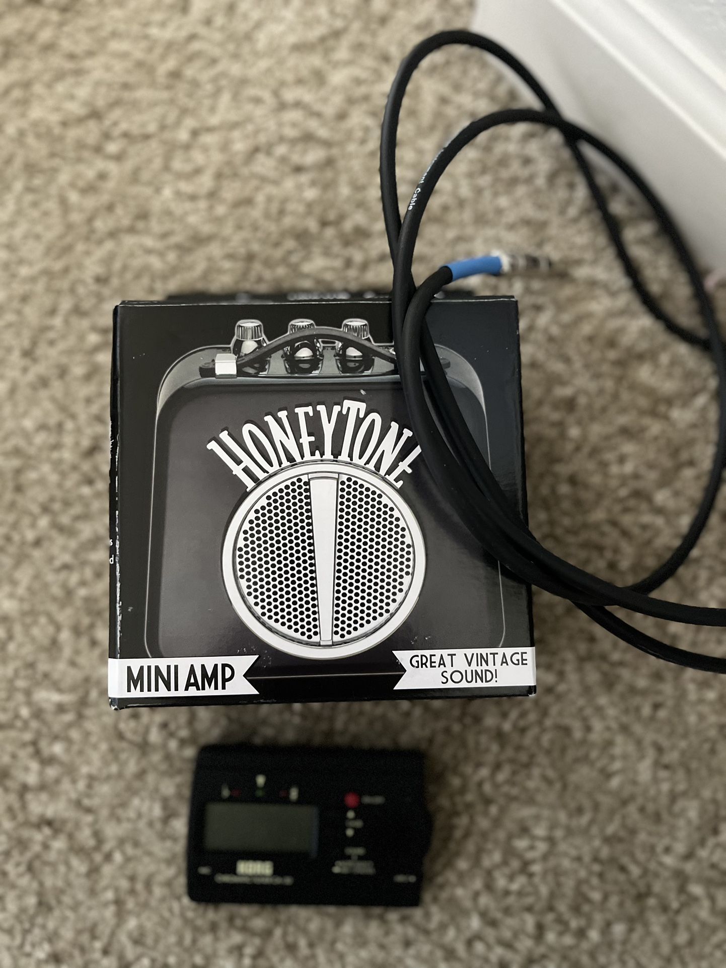 Mini Amp, Guitar Cord And Tuner