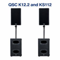 QSC 12.2 And KS112 With Soft Cases 