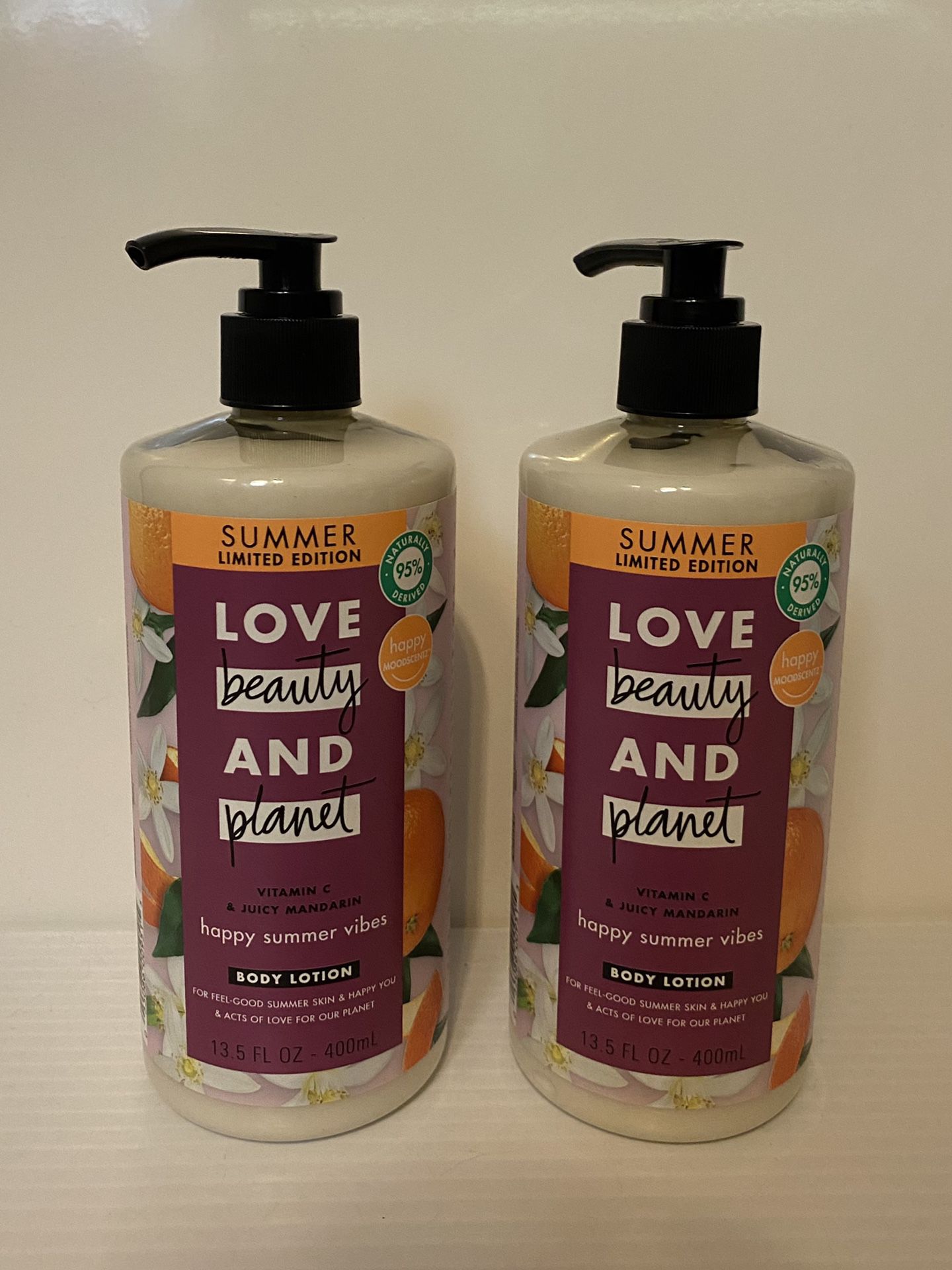 NEW Set of LOVE beauty AND planet Body Lotions     13.98$ Total RETAIL