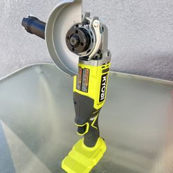 Ryobi 18 Volts Cordless 4-1/2 in. Right Angle Grinder TOOL ONLY