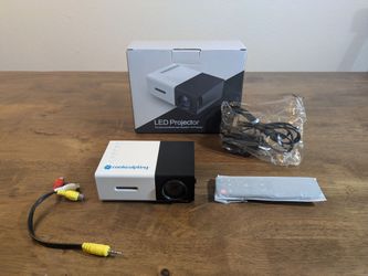 Mini LED Projector with Remote and Cables