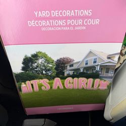 It’s a girl decoration/baby shower/gender reveal for lawn decor