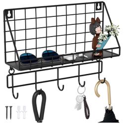 New Classic Wrought Iron Grid Style Key Holder 