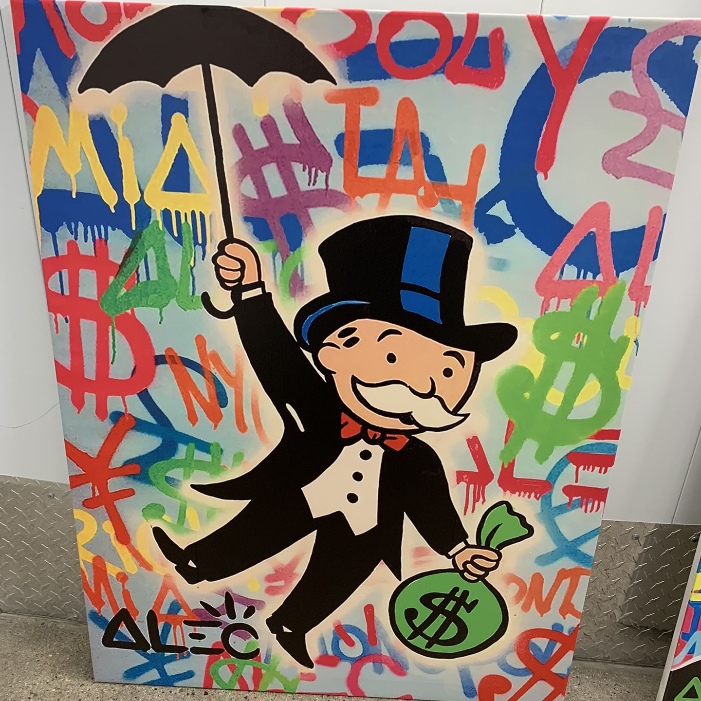 Louis Vuitton backpack Alec monopoly painting for Sale in Chino Hills, CA -  OfferUp