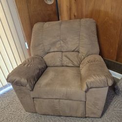 Manual Recliner - Ashley Furniture  - Light Brown