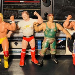 VINTAGE WWF TITAN SPORTS FIGURES