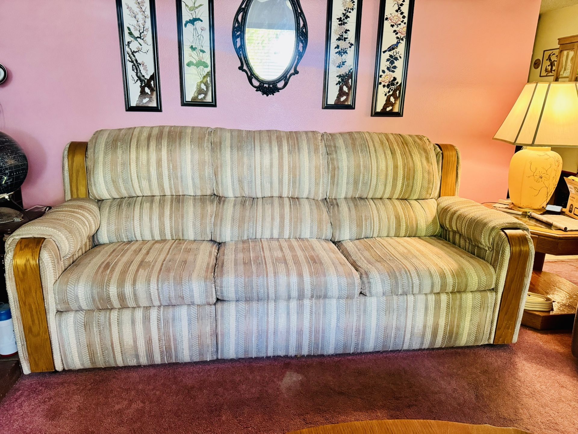 Three Seater Sofa With 1 Recline Seat