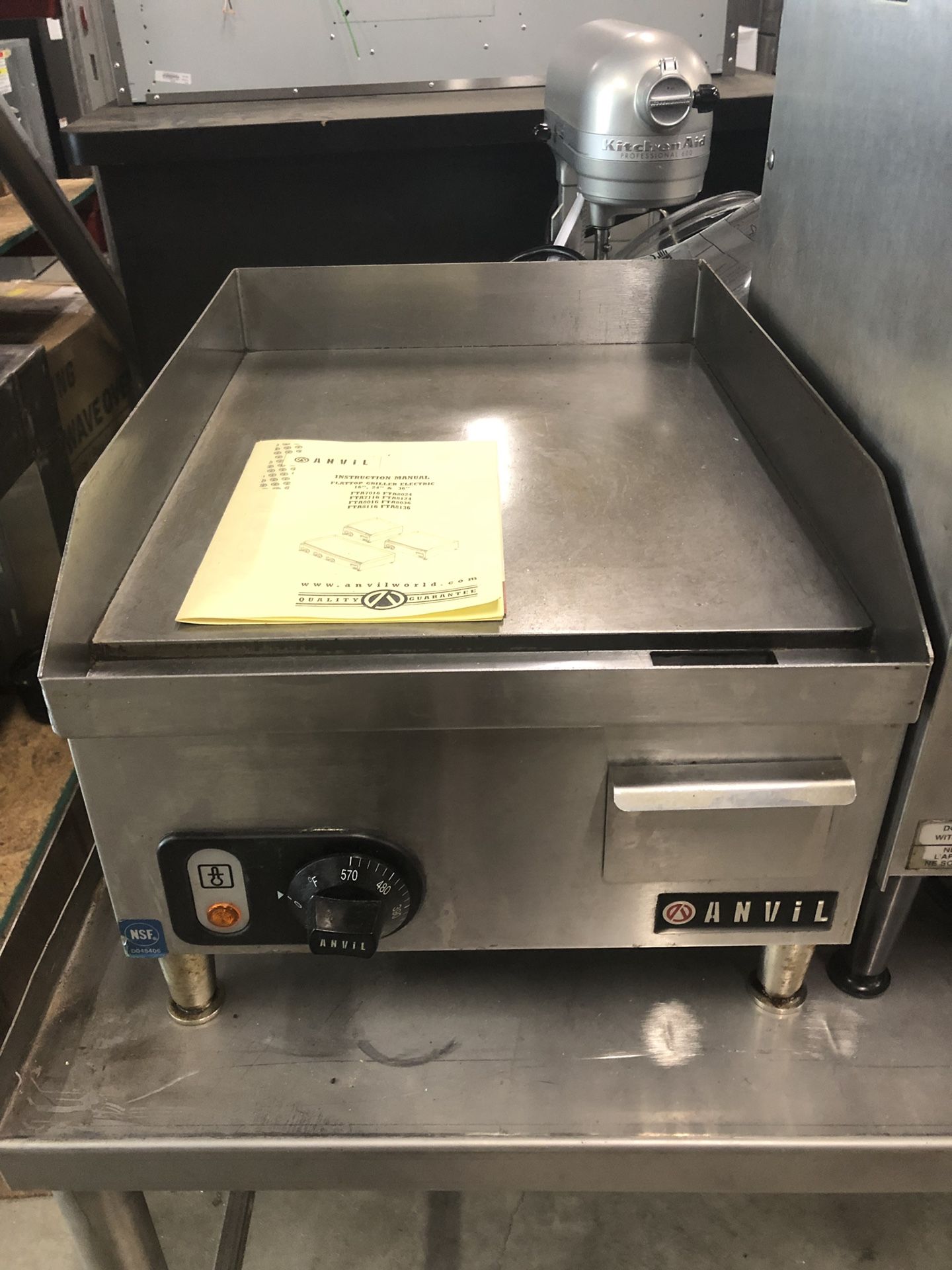ANVIL 16” Flat Top Commercial Restaurant Grill Griddle