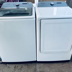 SAMSUNG. WASHER AND GAS DRYER 