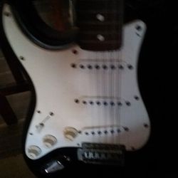 Left Handed Fender Squire Electric Guitar 