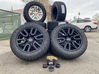 Gmc and Chevy Wheels LT275/55/20” all terrain A /T