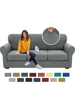 4 Pieces Couch Covers For / Black